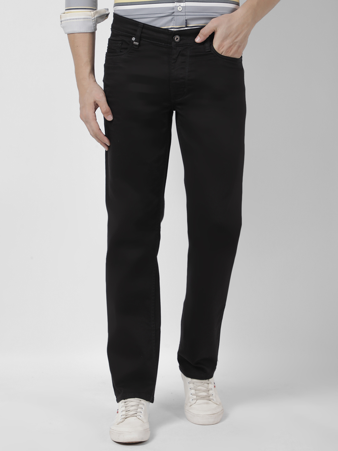 Numero Uno Men Solid Black Jeans